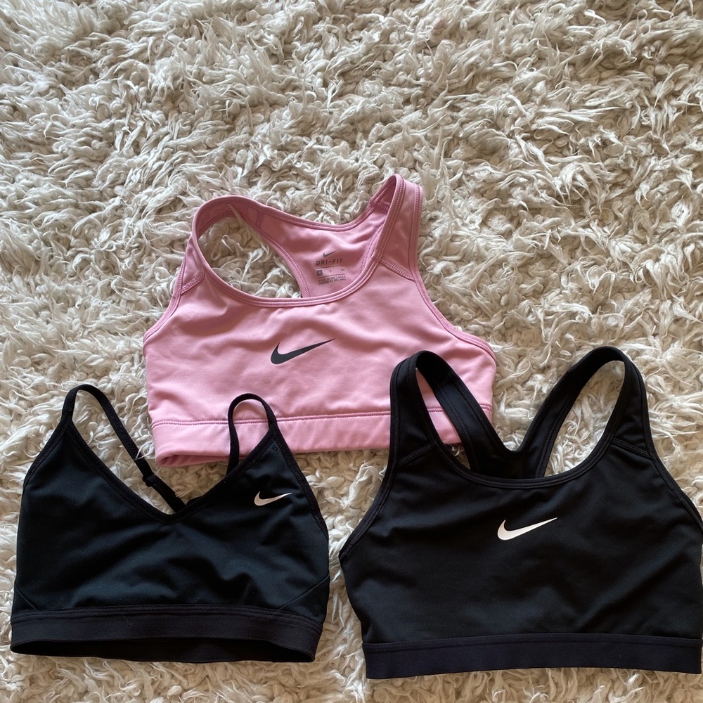 A bundle of 3 x Nike Sports Bras Size S